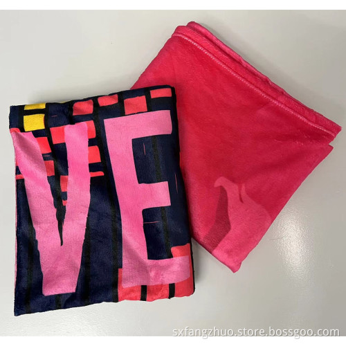 tv shopping gifts eco-friendly modern piano custom print love pink blanket